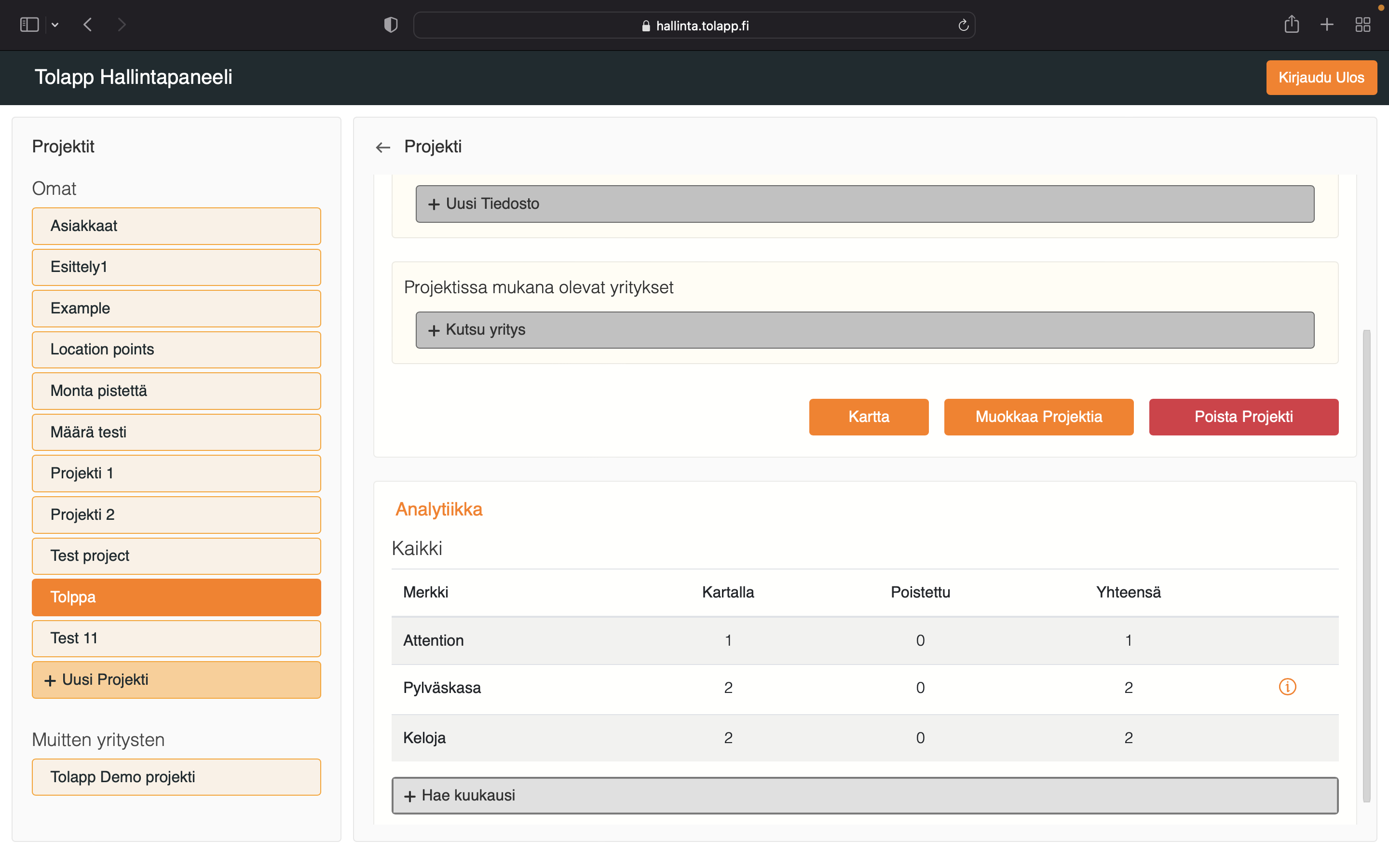 Tolapp työpöytäsovellus